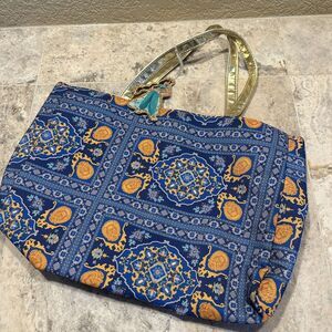 Disney x Michael Wilkinson Aladdin Princess Jasmine Blue Mosaic Handbag Tote